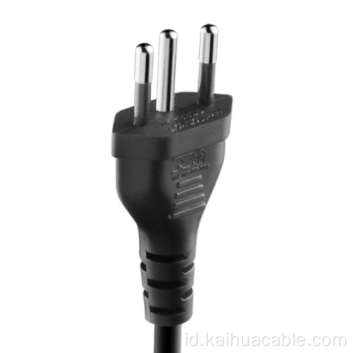 Kabel listrik INMETRO Brazilian 3 Pin Plug